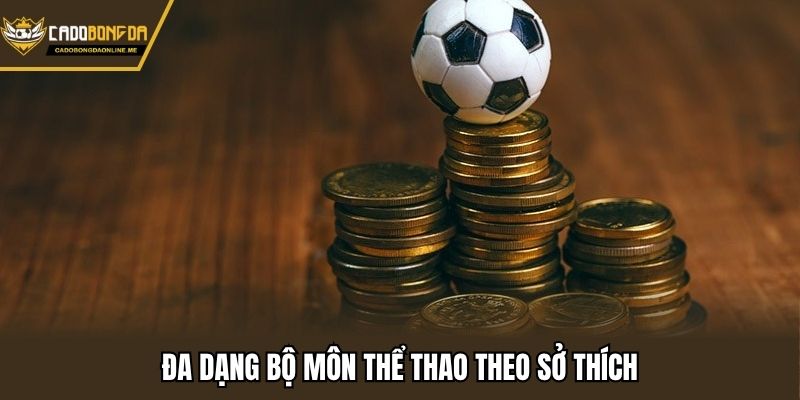 Đa dạng bộ môn thể thao theo sở thích