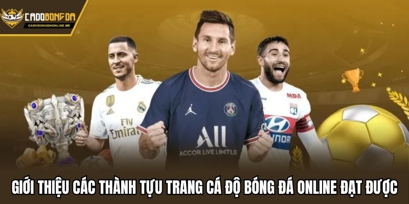 Giới thiệu các thành tựu trang cá độ bóng đá online đạt được