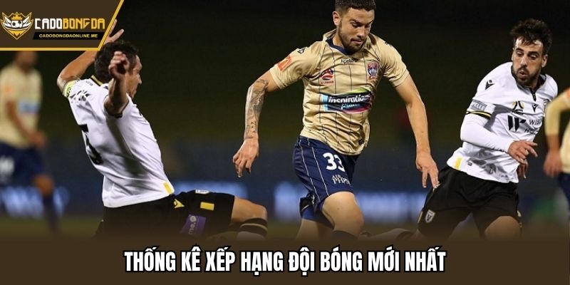 Thống kê xếp hạng đội bóng mới nhất